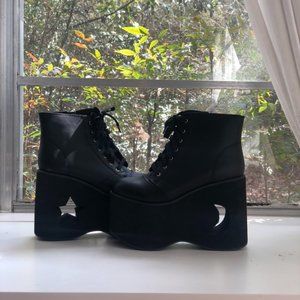 Dollskill Dark Galactica Platform Boots